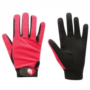 Image of Loveson Childrens Riding Gloves - Pink