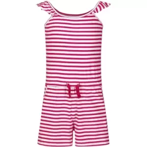 Image of Regatta Girls Dorsey Coolweave Organic Cotton Playsuit 7-8 Years - Chest 63-67cm (Height 122-128cm)