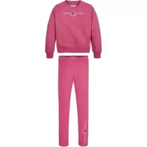 Image of Tommy Hilfiger Essential Hwk Cn Legging Set - Pink