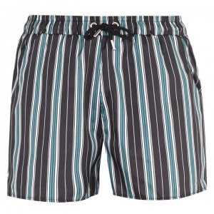 Image of SoulCal Print Swim Shorts Mens - Nvy/Wht Stripe