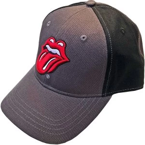 Image of The Rolling Stones - Classic Tongue Unisex Baseball Cap - Grey/Black