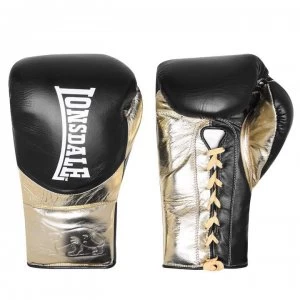 Image of Lonsdale L60 Fight Gloves Unisex Adults - White/Gold