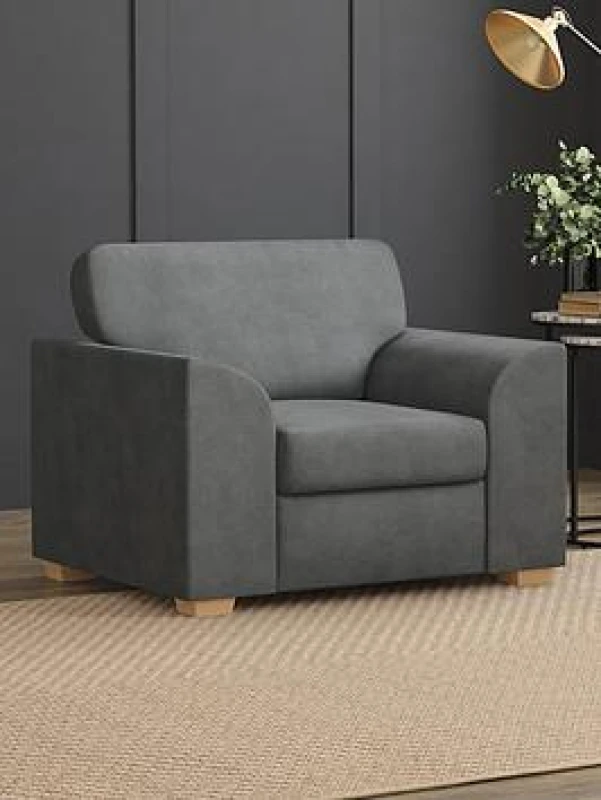 Image of Aspire Modo Armchair, Fixed Back, Plush Velvet Forest Green MO-FB-PV09-1S
