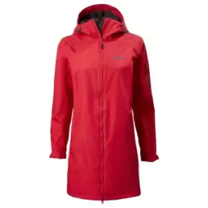Image of Musto Womens Sardinia Waterproof Long Rain Jacket RED 8