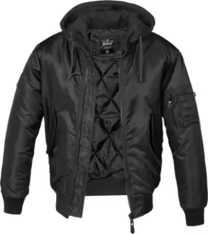 Image of Brandit MA1 Sweat Hooded Jacket, black, Size S, black, Size S