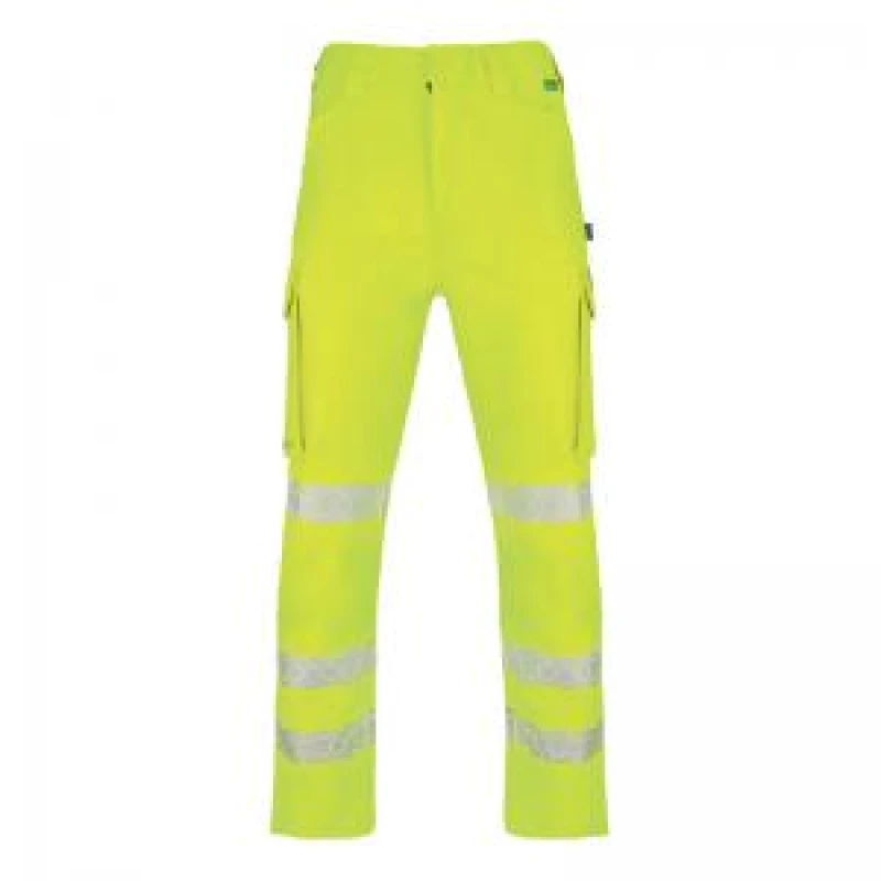 Image of Beeswift Envirowear Beeswift Envirowear High Visibility Trousers Saturn Yellow 38R EWCTRSY38 EWCTRSY38