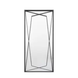 Image of Filey Rectangle Leaner Mirror Black