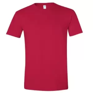Image of Gildan Mens Short Sleeve Soft-Style T-Shirt (L) (Cherry Red)