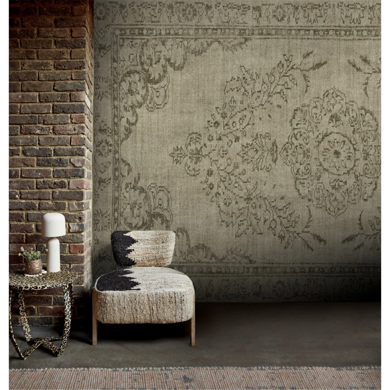 Image of Abigail Ahern Tapestry Olive Fixed Size Mural Wall Murals One size Green 38631415000