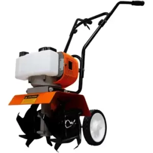 Image of Petrol Cultivator Rotavator Cordless Garden Tiller 52CC 1.65kW