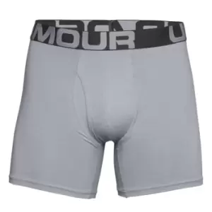 Image of Under Armour Charged Cotton 6" 3 Pack - Grey