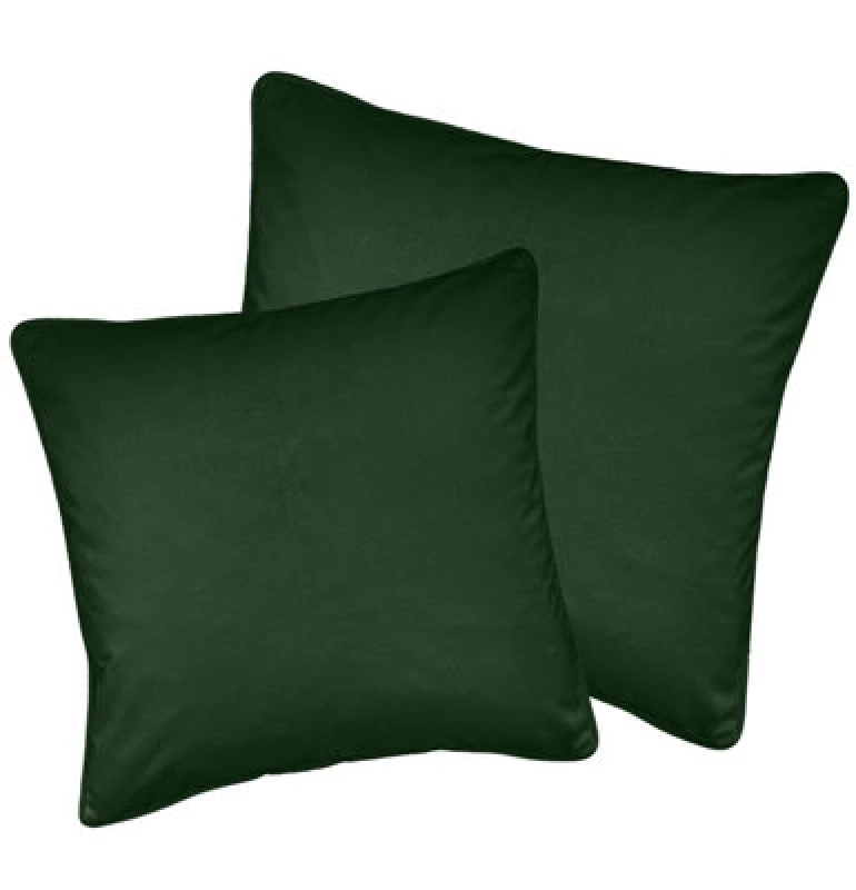 Image of Enhanced Living Pair of Soft Velvet Cushion Covers - Cases Only Green
