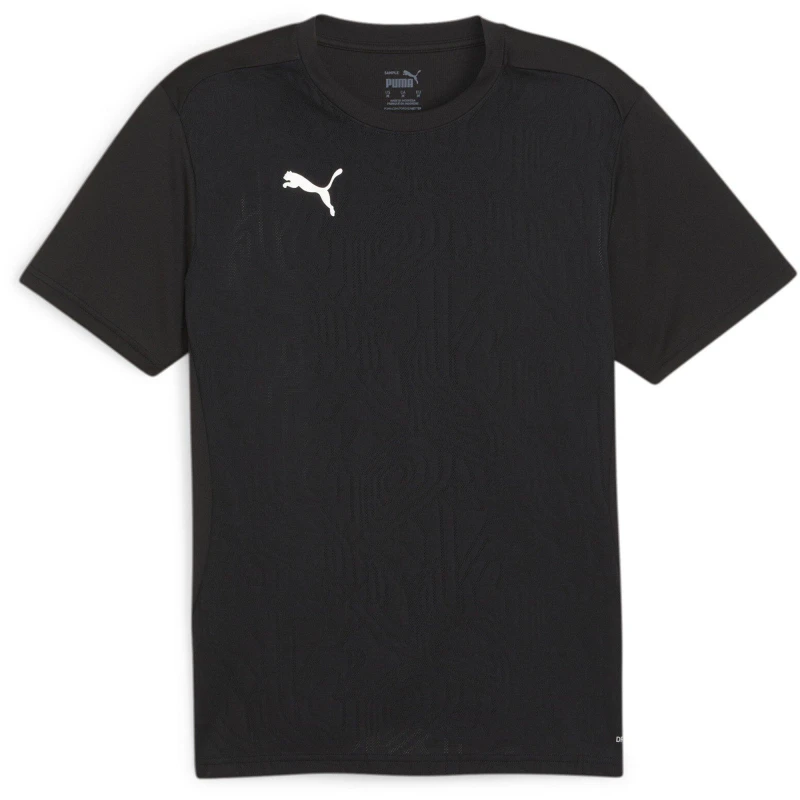 Image of Puma Mens Teamfinal Training Short-Sleeve Performance T-Shirt Black/Si male S
