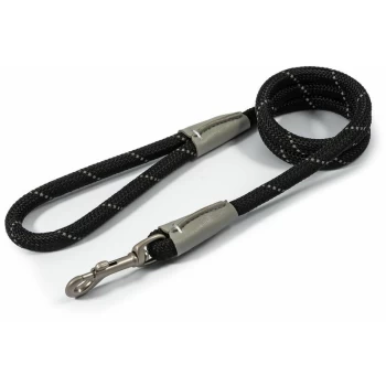 Image of Viva Rope Lead Reflective - 1.07 M X 12 Mm Black - Ancol