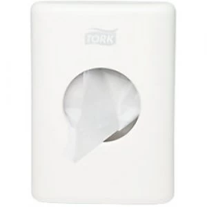 Image of Tork Sanitary Bag Dispenser B5 White 14 x 3.6 x 10cm Pack of 8