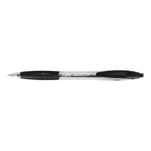 Image of Bic Atlantis Retractable Ballpoint Pen 1.0mm Tip 0.4mm Line Black Pack
