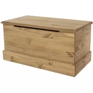 Image of Storage Ottoman Trunk Wood Pine Clothing Bedding Storage Bedroom Home Furniture