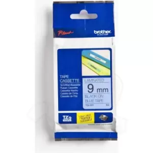 Image of Brother TZE5219MM GLOSS Black on Blue