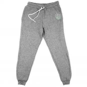 Image of Rick and Morty Rick Embroidered Unisex Joggers - Grey - M