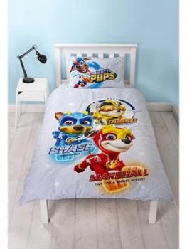 Image of Paw Patrol Super Single Panel Duvet Cover Set, Blue