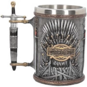 Image of Exclusive Game of Thrones Silver Iron Throne Tankard
