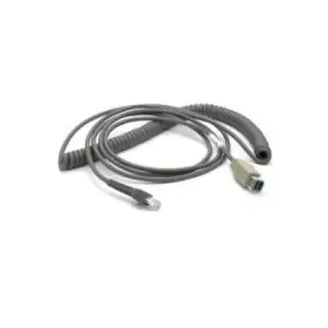 Image of Zebra CBA-U28-C15ZBR barcode reader accessory Charging cable