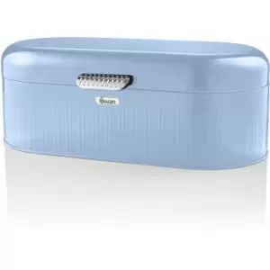Image of Retro Bread Bin Blue - blue - Swan