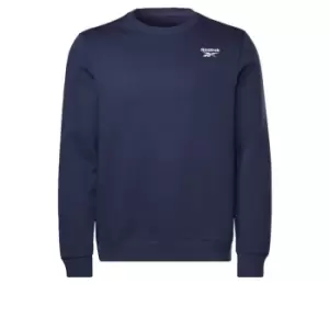 Image of Reebok Identity Fleece Crew Sweatshirt Mens - Blue