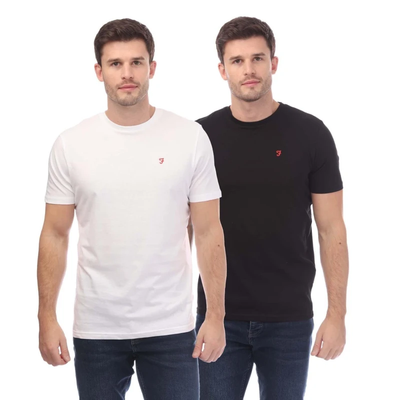 Image of Farah Neico 3 Pack Lounge T-Shirts - Black S