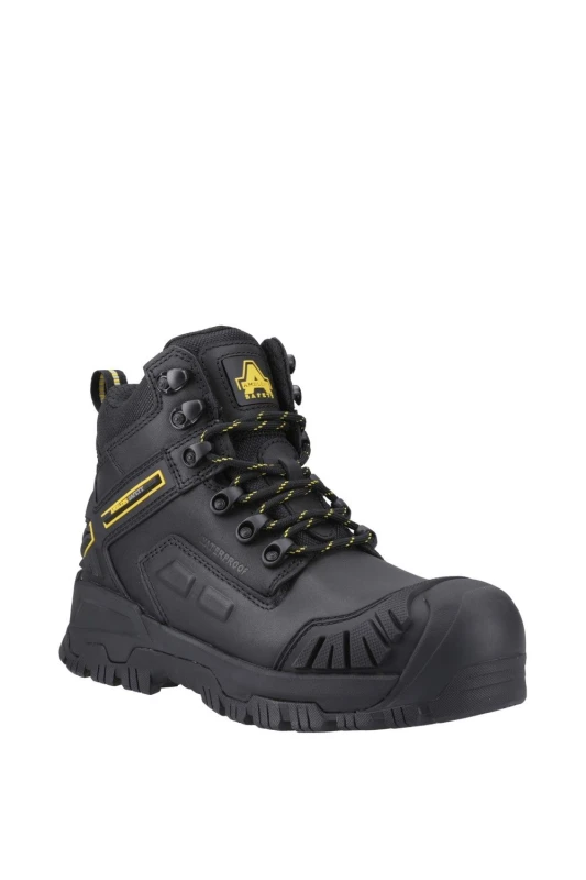 Image of Amblers Safety Womens Mary Lightweight 6' Safety Boots UK Size 7 (EU 41) Black AMB383-BLACK-7