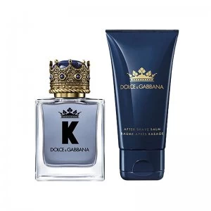 Image of Dolce & Gabbana K Gift Set 50ml Eau de Toilette + 50ml Aftershave Balm