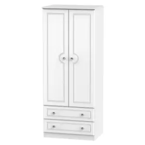 Image of Florence White Ash 2 Drawer Wardrobe