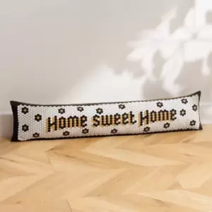 Image of Mosaic Message Home Sweet Home Draught Excluder Golden Yellow