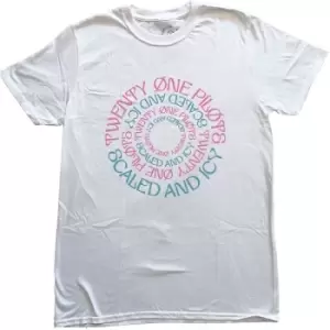Image of Twenty One Pilots - Circular Unisex X-Large T-Shirt - White
