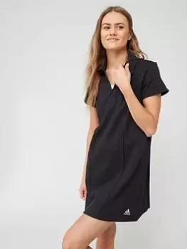 Image of adidas Polo Dress - Black, Size XS, Women