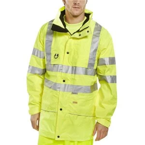 Image of BSeen High Visibility Carnoustie Jacket Medium Saturn Yellow Ref