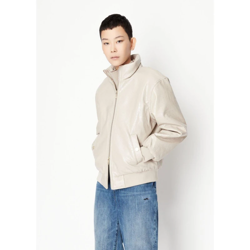 Image of Armani Exchange Bomber Jacket Beige female XS