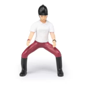 Image of PAPO Horse and Ponies Young Riding Girl Toy Figure, Three Years or Above, Multi-colour (52004)
