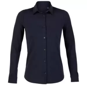 Image of NEOBLU Womens/Ladies Balthazar Jersey Long-Sleeved Shirt (L) (Night Blue)