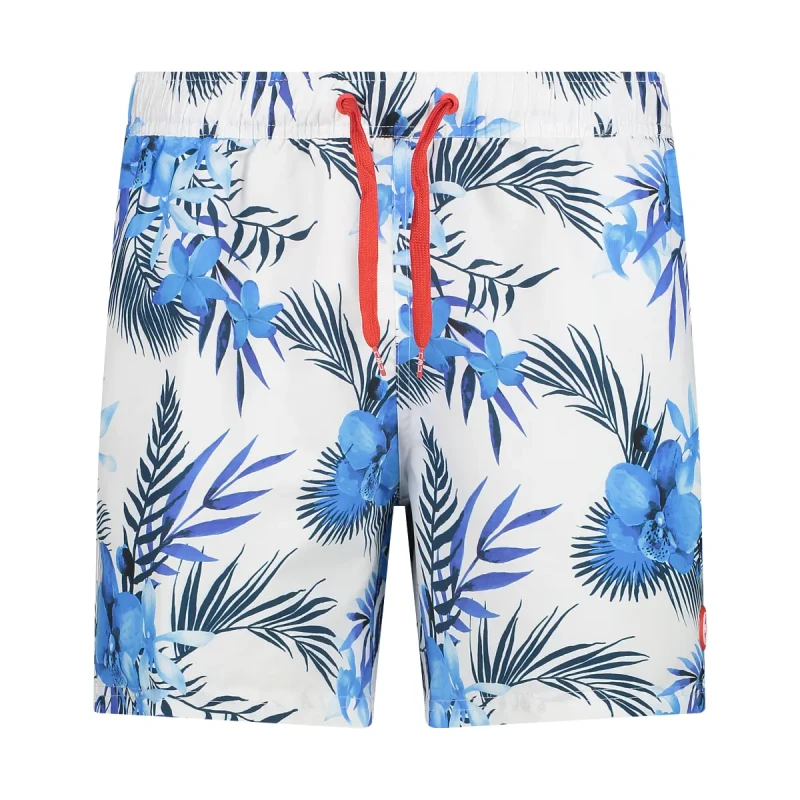 Image of Tropical patterned swim shorts CMP Blanc Male M