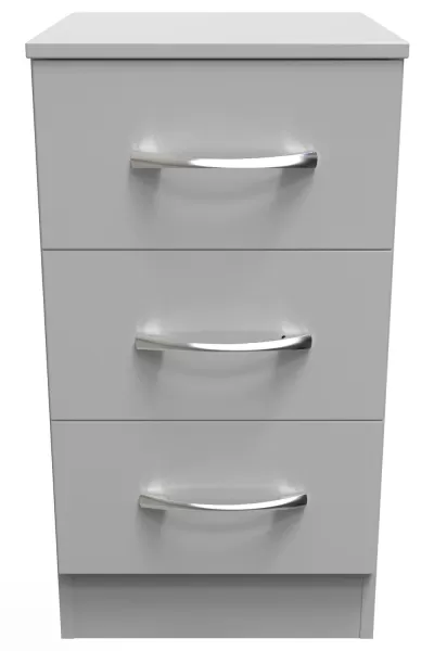 Image of Hampshire 3 Drawer Bedside Cabinet (Ready Assembled)