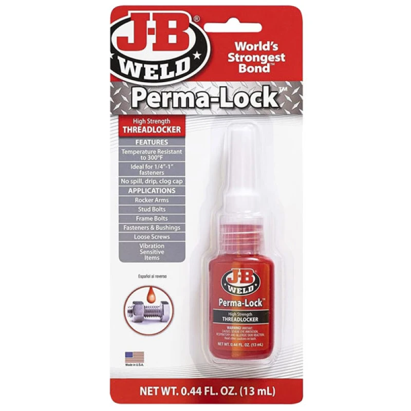 Image of J-B Weld PermaLock Red High Strength Threadlocker 27136UK Volume: 36ml