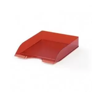 Image of Durable Letter Tray Basic Transparent Red