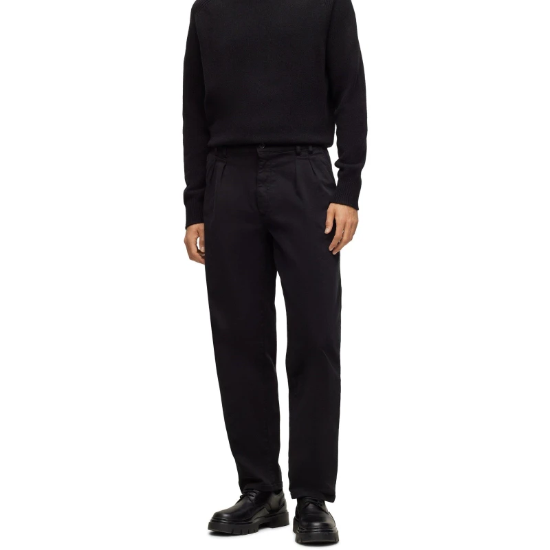 Image of Boss Mens Tulsa Straight Leg Jeans Black male 31W R