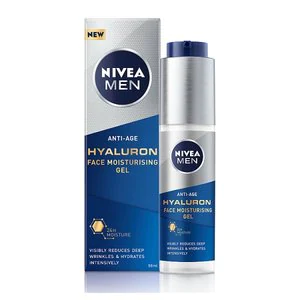 Image of Nivea Men Anti-Age Face Gel Moisturiser Hyaluronic Acid 50Ml