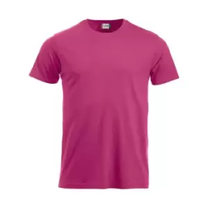 Image of Clique Mens New Classic T-Shirt (S) (Bright Cerise)