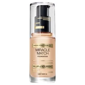 Image of Max Factor Miracle Match Foundation Light Ivory