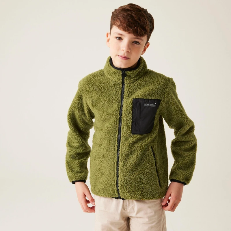 Image of Regatta Junior Frankie Full Zip Fleece - NephiteGreen NephiteGreen 10