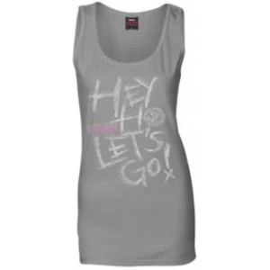 Image of Ramones Hey Ho Ladies Grey Vest: Medium