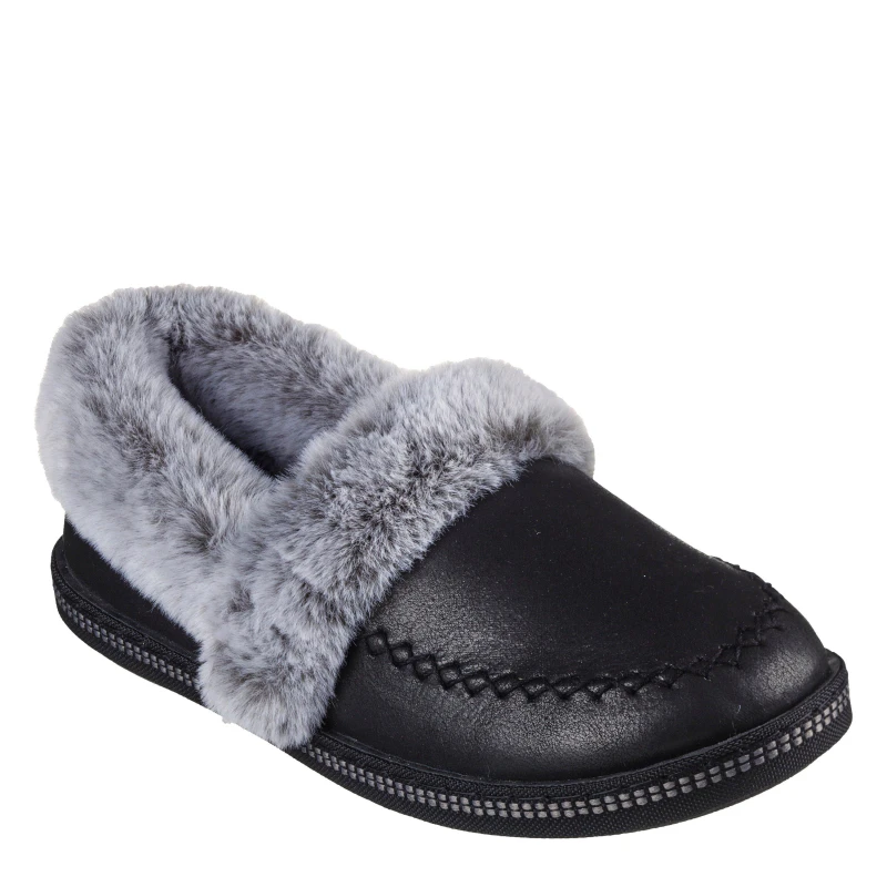 Image of Skechers Womens Cozy CampF Full Fit Slippers Black female 2 (35)